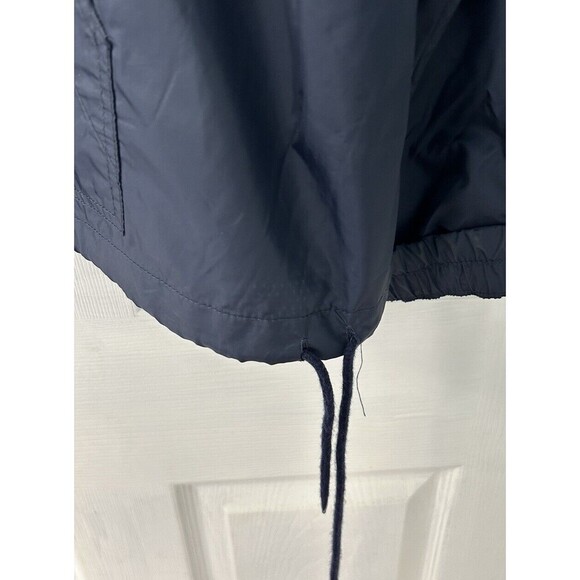 USA Olympic Windbreaker Mens XL Half Zip Pullover Navy Grey White Stripe Track - Picture 3 of 7